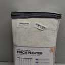 Pinch Pleated Curtains Blackout, Linen Blackout Curtains 96 inches Long for Bedroom, Thermal Insulated Pinch Pleated Drapes for Living Room, 40" W x 96" L (Pack of 2), Natural