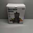 Juicer Machines with 5.8" Large Chute, 2-in-1 Cold Press Juicer for Whole Vegetables Fruits 400W, Masticating juicer Easy to Clean Juice Extractor Machine for Making Nut Mike, Juice, Premium Gray