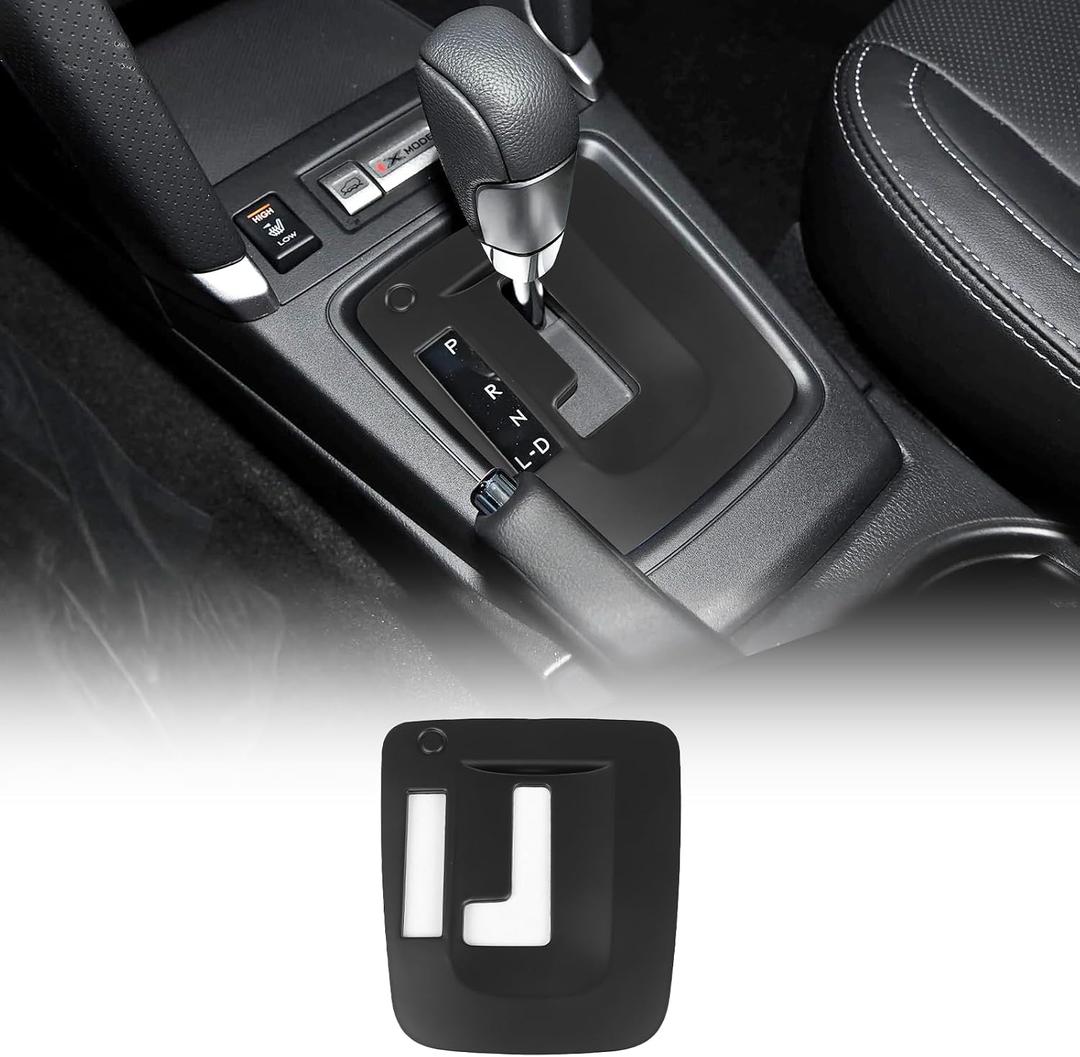 Central Control Gear Shift Panel Trim Cover Compatible with Subaru XV 2012-2017, ABS Gear Shifter Console Anti-Scratch Panel Frame, Fit for with L Shift Version (Matte Black)