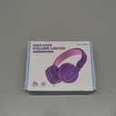 Kids Headphones, Wired Headphones for Kids On Ear with Microphone, 93dB Volume Limiter Headphone for Girls Boys, Foldable Lightweight Headphone for School Learning & Entertainment, Pink Purple