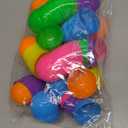 Prextex 3.5” Unfilled Easter Eggs Empty, 36 pcs - Empty Plastic Eggs Fillable with Candy, Presents for Toy Basket - Easter Decorations, Toy Egg Basket - Boys and Girls
