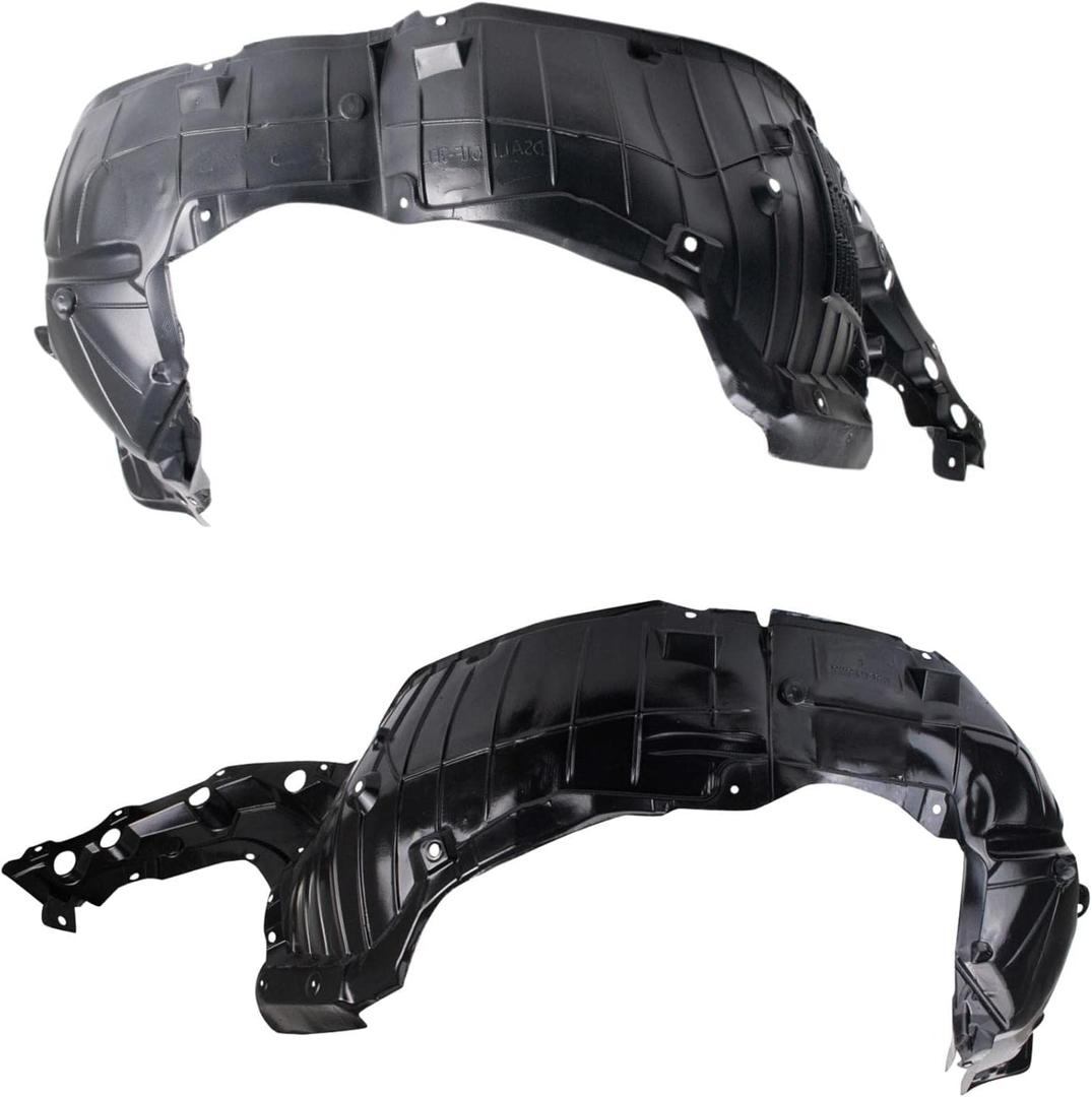 TRQ Front Inner Fender Liner Set Driver & Passenger Side NI1248150 NI1249150 Compatible with 2016-2018 Nissan Altima