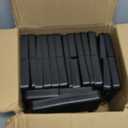 15Pcs Black Post Base Cover, 4 x 4 Inch PVC Post Skirt Split Style PVC Fence Post Sleeve Reusable Column Wraps Post Trim for Post Fence Deck Cable Railing Baluster Stair Rails