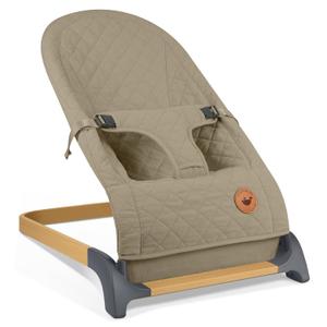 ANGELBLISS Baby Bouncer, Portable Bouncer Seat for Babies, Infants Bouncy Seat with Cotton Fabric, Natural Vibrations (Brown) ANGELBLISS Baby Bouncer, Portable Bouncer Seat for Babies, Infants Bouncy Seat with Cotton Fabric, Natural Vibrations (Brown)