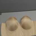 DotVol Women's Longline Strapless Full Figure Underwire Corset Bustier Bra 42DDD
