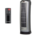 Lasko Oscillating Digital Ceramic Tower Heater for Home with Adjustable Thermostat, Timer and Remote Control, 23 Inches, 1500W, Silver