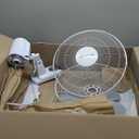 Comfort Zone Oscillating Wall Mount Fan with Adjustable Tilt, 16 inch, 3 Speed, Metal Grille, 90 Degree Oscillation, Airflow 14.07 ft/sec, Ideal for Home, Bedroom, Gym & Office, CZ16W