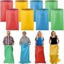 Potato Sack Race Bags for Adults, 51x25 Plastic Bags, Large Size Game Race Bag for Carnival Easter Outside Lawn Sports Games, Birthday Parties, Outdoor Family Gatherings, Barbecues