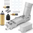 926-876 926-959 Aluminum Oil Filter Housing Engine Oil Cooler For 2011-2022 Chrysler 200 300 Jeep Cherokee Dodge Challenger Charger Grand Voyager Journey RAM C/V PROMASTER 1500 2500 3500 68105583AF