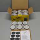 JoyJolt 8 Oz Mason Jars With Lids, Labels and Measures! 6-Pack Regular Mouth Mason Jars, Glass Jar with Lid and Band. Airtight Canning Jars, Overnight Oats Jars, Salad Jars, Sourdough Starter Jar