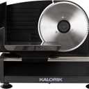 Kalorik Cortadora profesional de alimentos de 200 vatios, color negro (AS 45493 BK)