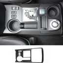 Voodonala for Toyota 4Runner Gear Shift Panel Cover Center Console Interior Trim for Toyota 4Runner SUV 2010-2023(Matte Black,1PC,ABS)