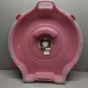 Sterilite Clear Lid Stackable Nesting Storage Christmas Holiday Wreath Box with Handle, Feet, and Latches for Up to 24 inch Wreaths, Red (1 Pack)