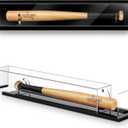 Mini Baseball Bat Display Case Wall Mounted 21.18 x 4.72 x 3.74 Inches Tabletop Bat Display Case W/98% UV Protection Holder for Sport Collector Memorabilia Birthday Gift