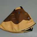 MIDOG Soft Inflatable Dog Cone, Donut E-Collar Alternative for After Surgery, Prevents Licking, Allowing Normal Eating & Vision, Comfortable Recovery Collar for Large Dogs & Cats, Brown-L