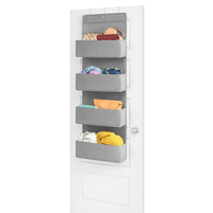 Whitmore Over The Door Cubbies 4x18x52 in Alloy Gray 1ct