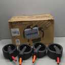 Wagon Carts Foldable 420LBS Weight Capacity Collapsible Wagon with Big All-Terrain Wheels, Heavy Duty Beach Wagons Cart with Cup Holders for Camping, Garden, Sports, Grocery pcs (Carbon Black)