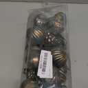 20 Pcs Vintage Christmas Ball Ornaments Neutral Textured Christmas Tree Hanging Decorations with Loop Antique Rustic Distressed Ornaments Decor for Home Farmhouse Xmas Party(Dark Green)