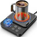 Mug Warmer, Coffee Cup Warmer for Desk with 1-12H Auto Shut Off, 36W Faster Heating Coffee Mug Warmer for Coffee Beverage Milk Tea, Smart Candle Warmers, Ideal Coffee Accessories Gifts (Black)