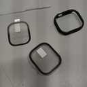 Misxi 2 Pack PC Case Built-in Tempered Glass Screen Protector Compatible with 49mm Apple Watch Ultra 3 (2025) / Ultra 2 / Ultra, Shockproof Protective Cover with Button for iWatch, 1 Black + 1 Transparent