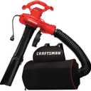CRAFTSMAN 3-in-1 Leaf Blower, Vacuum and Mulcher, Backpack Blower Up to 260 MPH, 12 Amp, Corded Electric Leaf Collector (CMEBL7000)