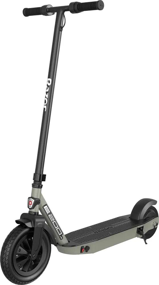 Razor E-Scooter E200 HD Gray 13mph 24V, Electric Scooter for Kids