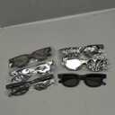SUPVOX 5 Pcs 3D Glasses: Circular Polarized Non-Flashing Passive 3D Glasses - Frosting Plastic Polishing Black Frame, Ultra-Light - No Nose Pressure Viewing Glasses for Home and Cinema