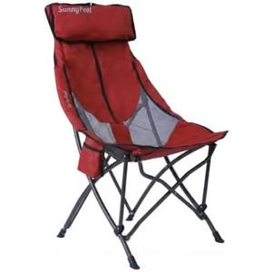 SUNNYFEEL High Back Camping Chair for Adults, Lightweight Camping Chair Support 250 lbs Heavy Duty, Compact Folding Chair Design, Portable & Collapsible Camping Chairs for Outdoor, Camp, Beach, Picnic