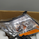 DWVO Headlights Assembly Compatible with 2010 2011 2012 2013 2014 2015 2016 Cadillac SRX 10 11 12 13 14 15 16 OE Projector Headlamp (Driver&Passenger Side) (Pair - Chrome/Amber/Clear)