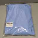 Summer Split Tiered Dress - A-Line Flowy Tiered Maxi Dress : 2025 Causal Wrap V Neck Ruffle Sleeve Beach Sundress(Blue) L