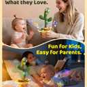 Dancing Talking Cactus Baby Toys 0-6 3-6 6-12 12-18 Months, Toddler Boys Girls Gifts for 2 3 4 5 6 7 8 9 10 Month Old Baby Toy Singing Mimicking Recording Repeating What You Say with 120 English Songs