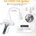 Gas Dryer Repair Kit Contains 338906 Flame Sensor 279311 Igniter 279834 Gas Valve Solenoid Coils - Fit for Maytag Dryers - Replaces WP338906 AP3094251 PS334310 12001349