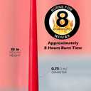 Hyoola Christmas Candles - Green and Red Taper Candles 10 Inch Dripless, 12 Pack Unscented Holiday Candles - European Made