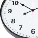 LEIKE Metal Large Wall Clock 24IN Black, Retro Silent Quartz Battery Operated, Decorative for Patio, Kitchen, Living Room, Bedroom, Pool
