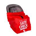 J.L. Childress Gate Check Bag for Car Seats - Travel Bag for Airplane - Includes AIRTAG Holder - Fits All Baby Car Seats, Infant Carriers & Child Booster Seats, Red