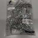 White Head 50 PCS #14X2 Stainless Steel Phillips Flat Head Wood Screws,Stainless Steel 18-8 A2(304) Screw,Home Screw Kit by QISHENG