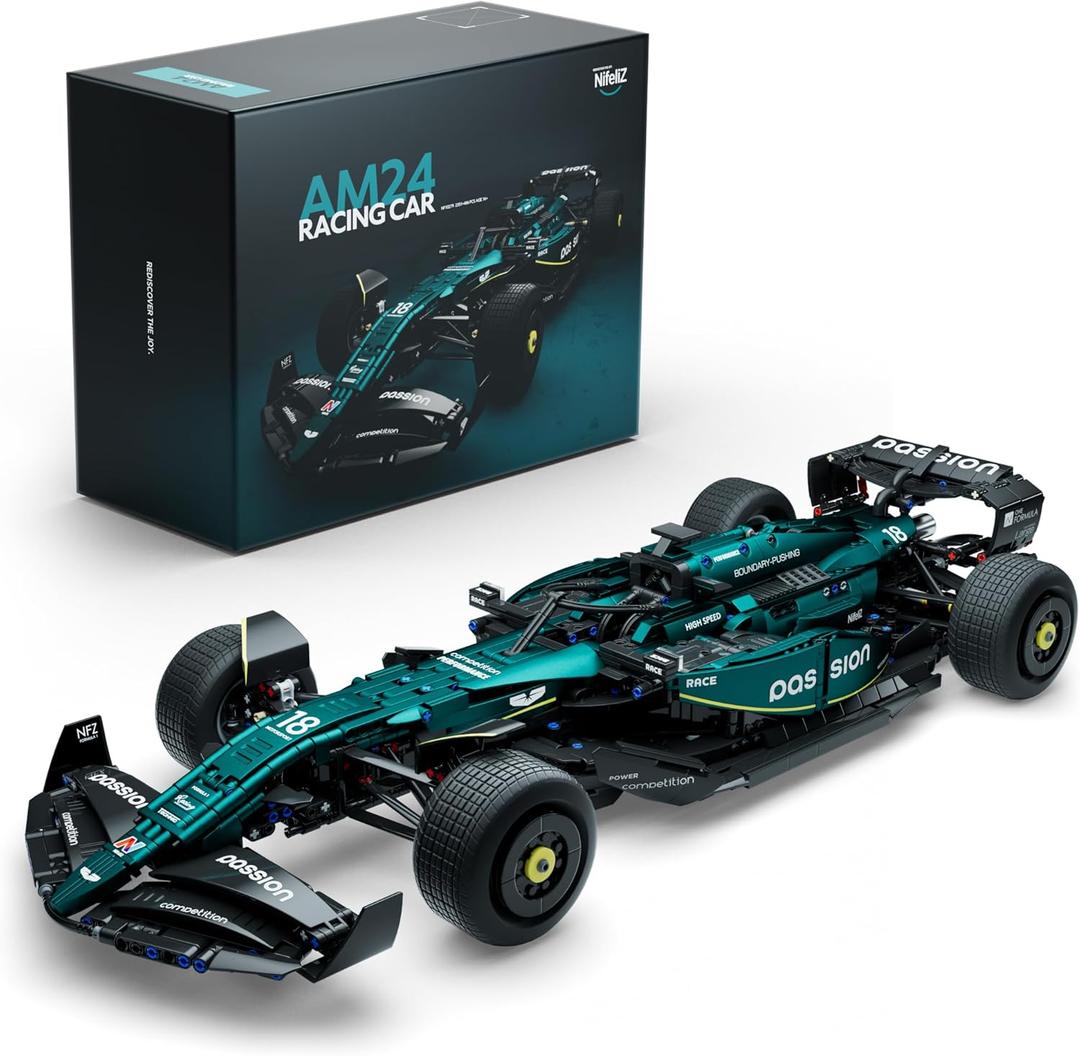 Nifeliz AM24 Formula 1 Racing Car Building Set, 1:8 Scale Collectible Set for Adults, Authentically Detailed Build and Display Model for Home or Office Dcor (2351PCS, NF10279)
