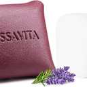 2 x Car Air Freshener Diffuser Provence Lavender Scented 2 Pack, Car Fresheners Vent Clip Leather Design, Car Diffuser Flower Scented for 30 Days Long Lasting WineRed