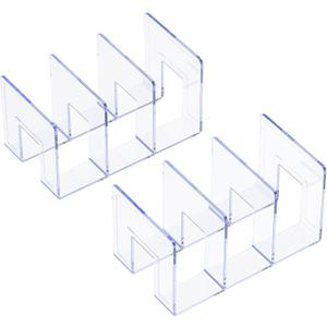 YAGELI Clear Acrylic Purse/Handbag Organizer - 3 Sections Divider for Closet Storage - Sturdy Organizer Rack for Purses, Handbags, and Clutches(2Pack-3Sections) YAGELI Clear Acrylic Purse/Handbag Organizer - 3 Sections Divider for Closet Storage - Sturdy Organizer Rack for Purses, Handbags, and Clutches(2Pack-3Sections)