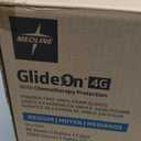 Medline Glide-On 4G Vinyl Exam Gloves with Chemotherapy Protection, Powder-Free, Size M, Pack Of 10