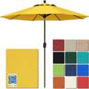 EliteShade USA 10-Year-Non-Fading 9Ft Market Patio Umbrella, UPF 50+ UV Protection Performance Sun Umbrella, Heavy Duty Commercial Grade Outdoor Table Umbrella with Crank & Tilt, Windproof Vented Top for Garden, Pool, Deck and Outdoor Playsets, Sunflower Yellow
