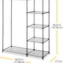 Whitmor Modern Industrial Freestanding Closet Organizer