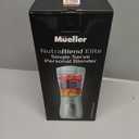 Mueller Smoothie Blender for Smoothies - Personal Blender for Shakes, Frozen Drinks, Baby Food & More, 15oz Travel Cup and Lid, Durable Stainless Steel Blades for Powerful Blending Performance