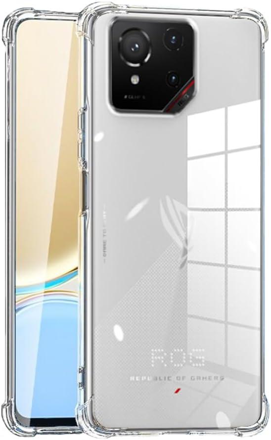 Compatible with Asus ROG Phone 9/9 Pro Case Clear, Soft TPU Asus ROG Phone 9/9 Pro Cover Transparent Shockproof and Scratch-Resistant Bumper Protection (Clear)