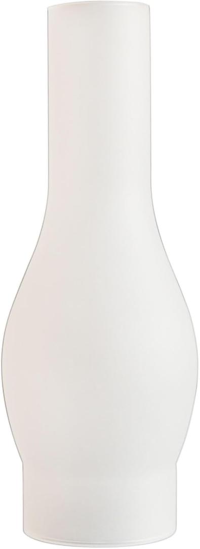 Frosted Oil Lamp Chimney Replacement 3 Inch Base  10 Inch Height Kerosene Lamp Shade Tall Hurricane Lamp Glass Chimney for Old Kerosene Lamps