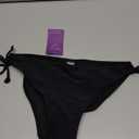 Bikini Bottom Tie Side Swim Bottom Swimsuit (Small, Black)