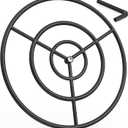 Onlyfire 36 Inch Round Fire Pit Burner Ring for Natural Gas & Propane Fire Pit and Fireplace, 304 Black Steel DIY Gas Burner for Outdoor and Indoor, High BTU 443,000, No Whistling Drilled Holes