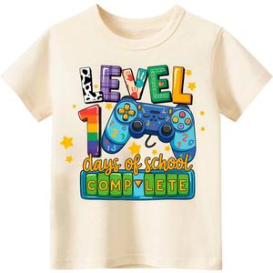 100 Days of School Shirt for Kids Toddler Boys Girls Kindergarten Primary Student 100th Day of School T-Shirt (Yellow)