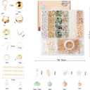 Xylise Jewelry Making Supplies Kit Natural Stone Beads for Irregular Natural Stone with for DIY Craft Bracelet Necklace Earrings for Adults 
