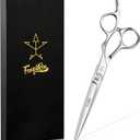 High-end Professional Extremely Very Sharp Barber Hair Cutting Scissors Hairdresser Shears For Hair 5.5 Inch Haircut Scissor Made Of Stainless Steel Alloy For Hairdressing Salon and Home Use